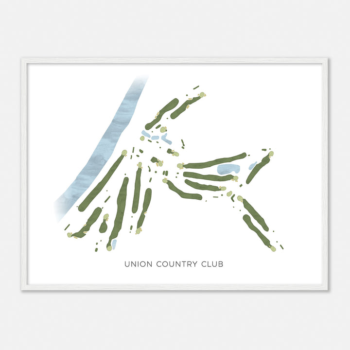 Print of Union Country Club Modern Map