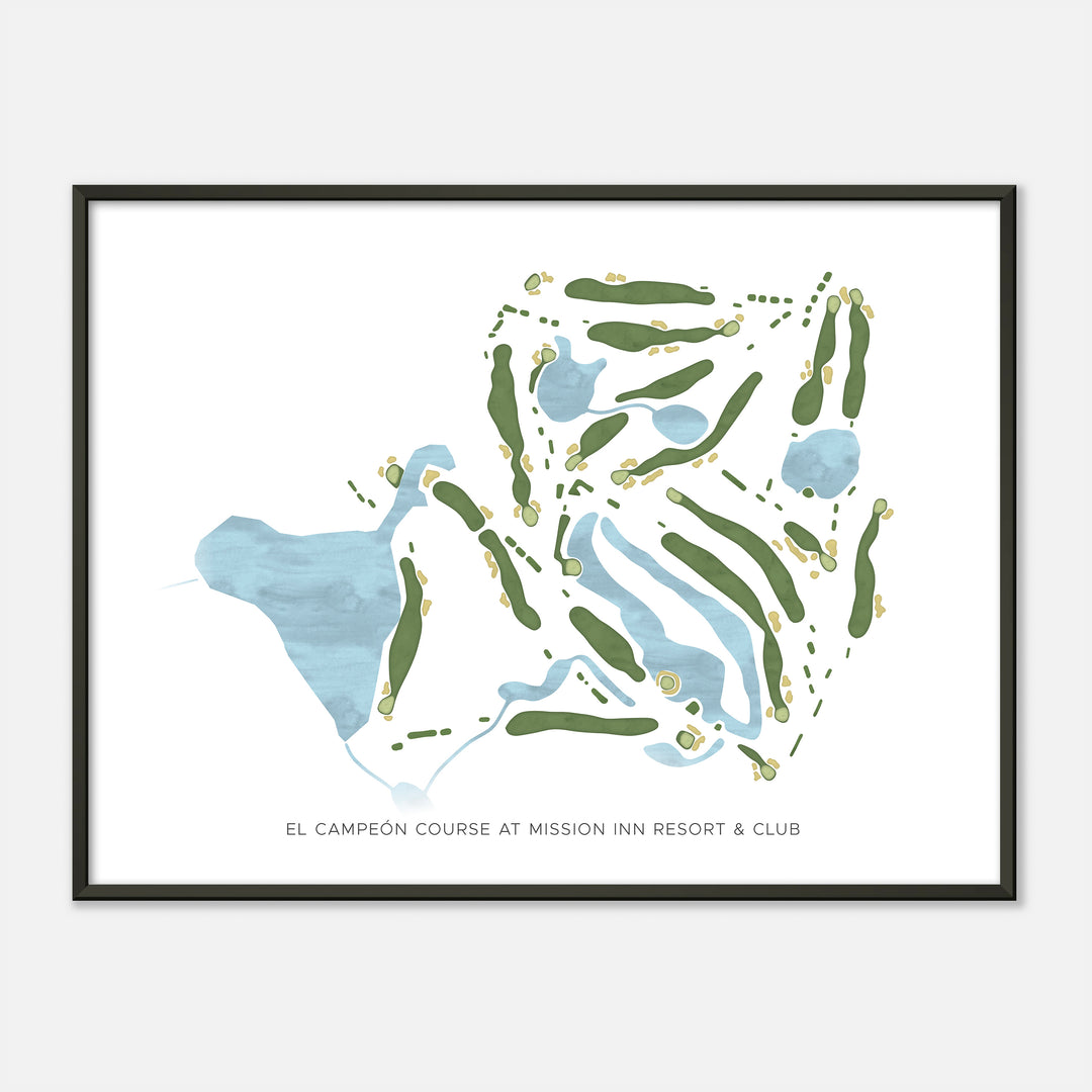 El Campeón Course At Mission Inn Resort and Club, Florida - Modern Map
