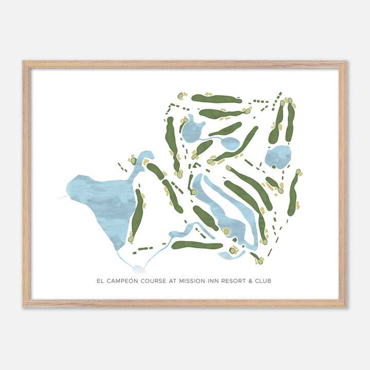 El Campeón Course At Mission Inn Resort and Club, Florida - Modern Map