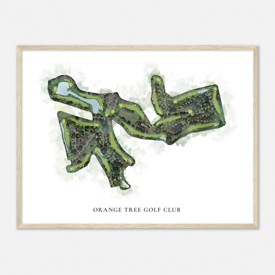 Print of Orange Tree Golf Club Classic Map