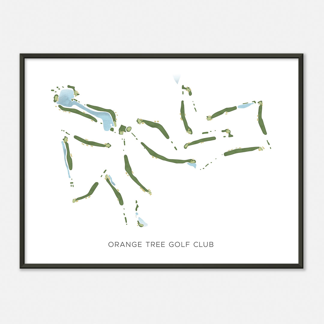 Print of Orange Tree Golf Club Modern Map
