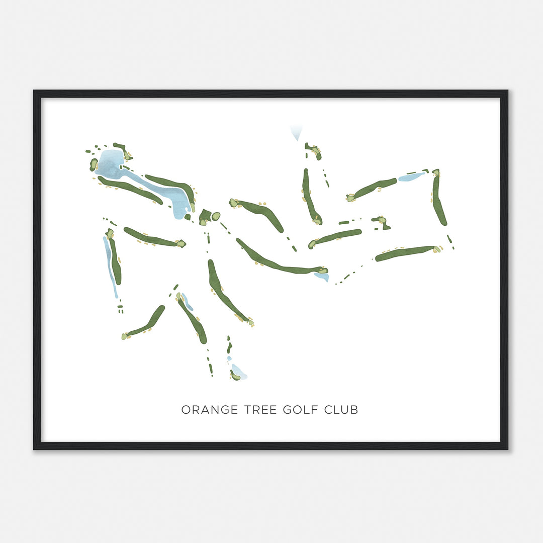 Print of Orange Tree Golf Club Modern Map