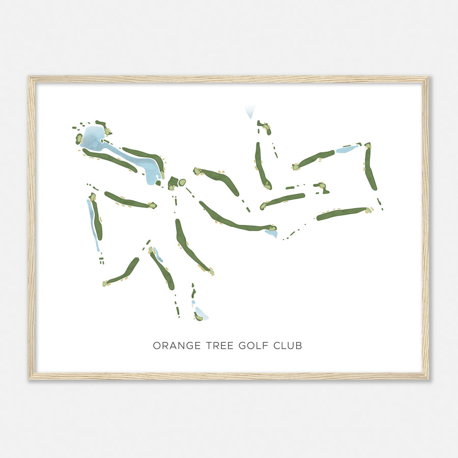 Print of Orange Tree Golf Club Modern Map