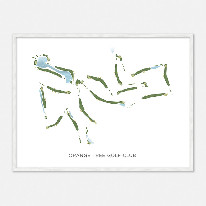 Print of Orange Tree Golf Club Modern Map