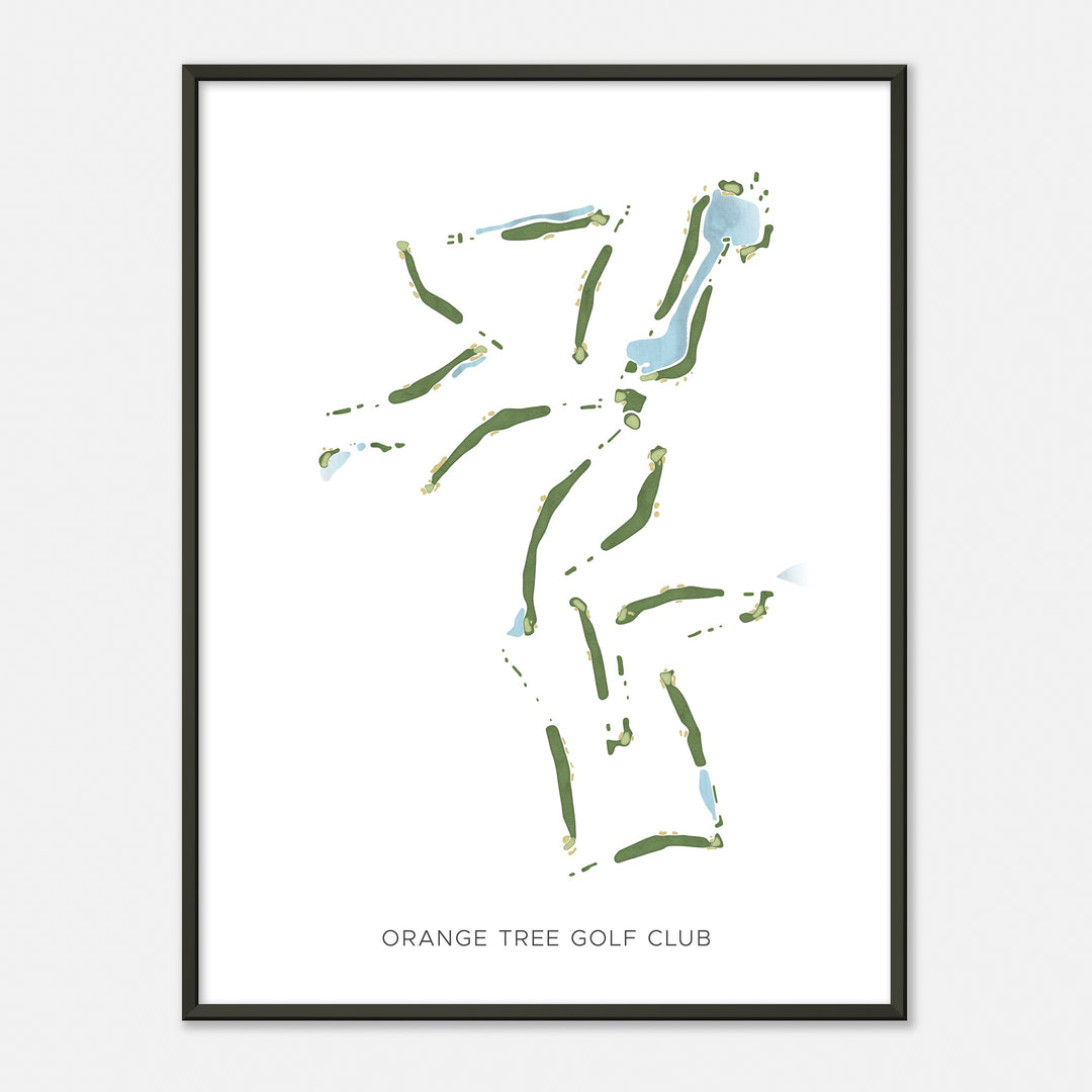 Print of Orange Tree Golf Club Modern Map