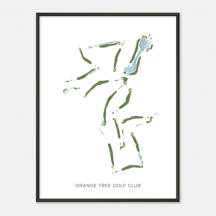 Print of Orange Tree Golf Club Modern Map