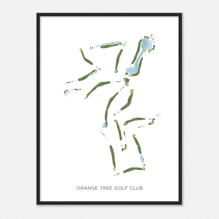 Print of Orange Tree Golf Club Modern Map