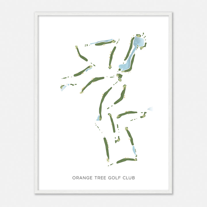 Print of Orange Tree Golf Club Modern Map