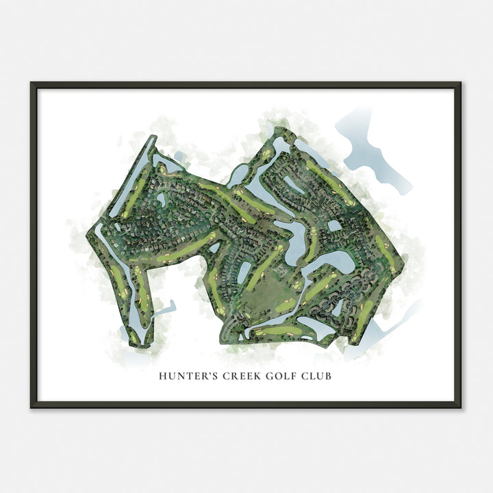 Print of Hunter'S Creek Golf Club Classic Map