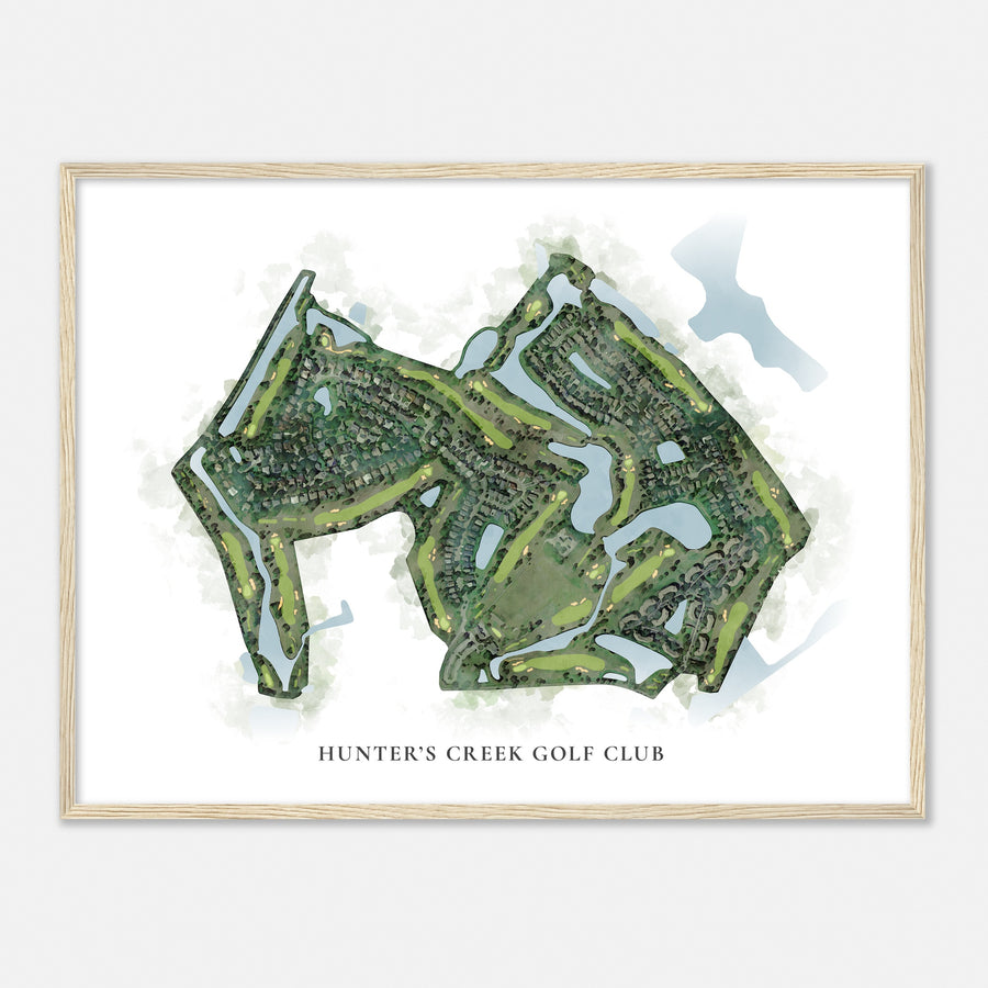 Print of Hunter'S Creek Golf Club Classic Map