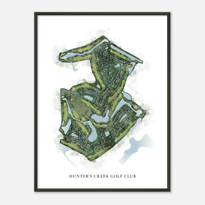 Print of Hunter'S Creek Golf Club Classic Map