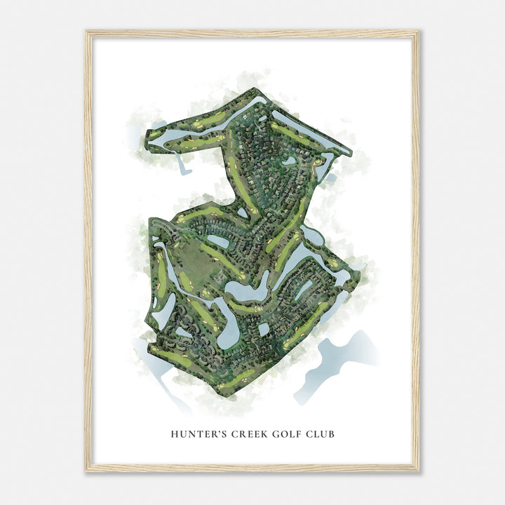 Print of Hunter'S Creek Golf Club Classic Map