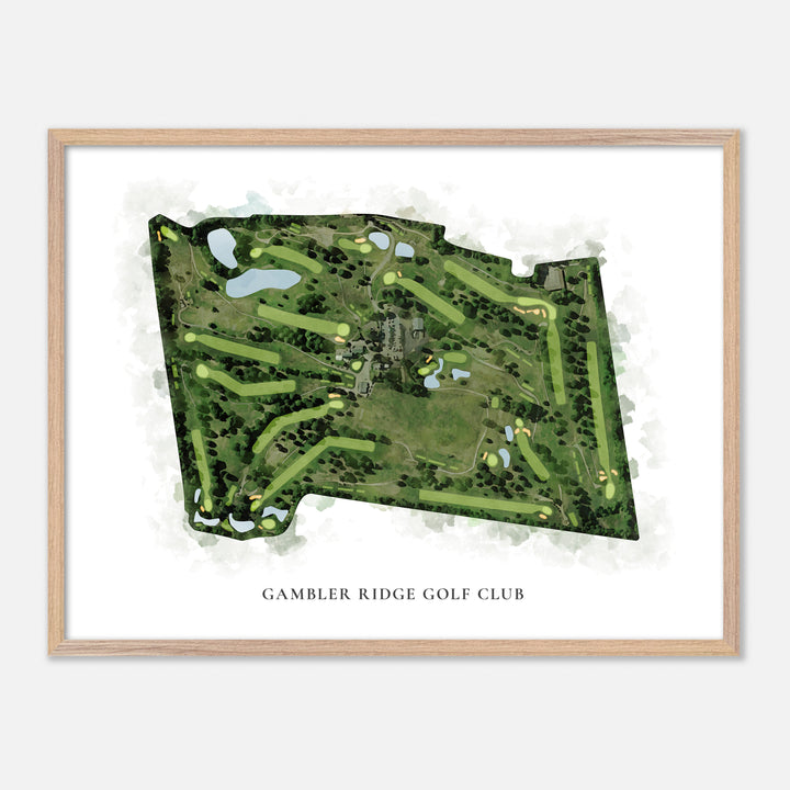 Print of Gambler Ridge Golf Club Classic Map