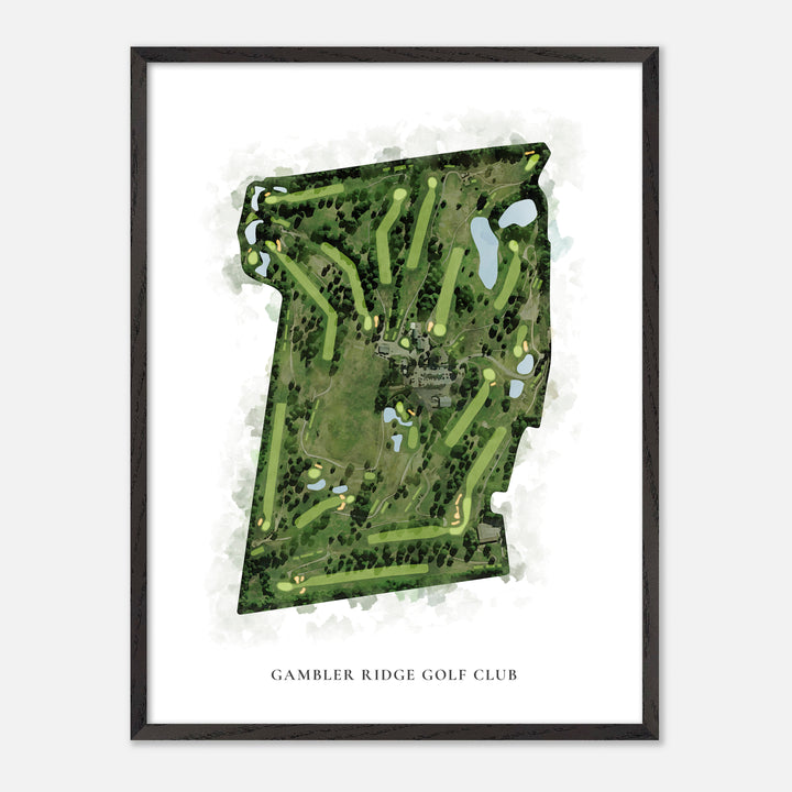 Print of Gambler Ridge Golf Club Classic Map
