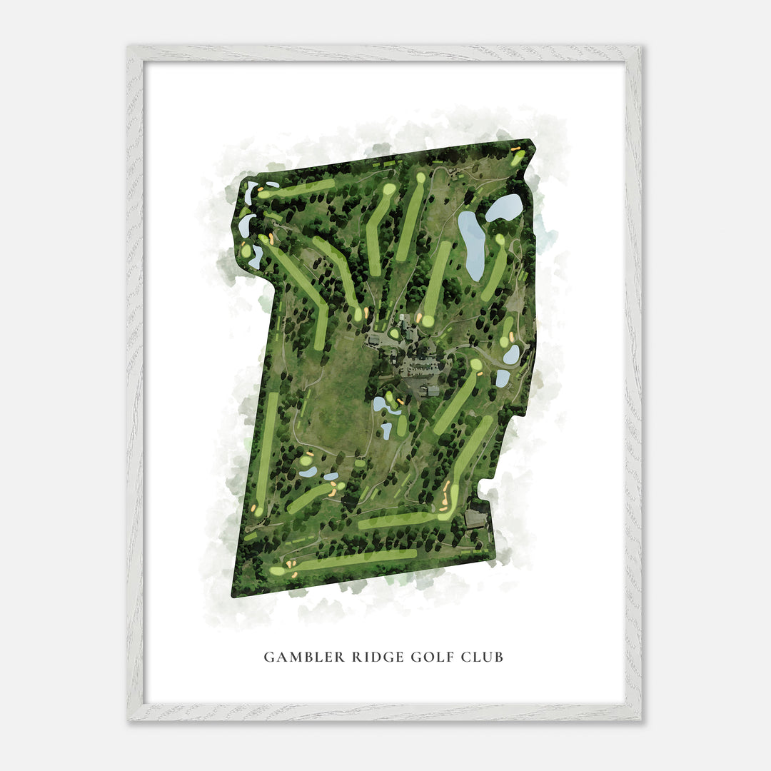 Print of Gambler Ridge Golf Club Classic Map