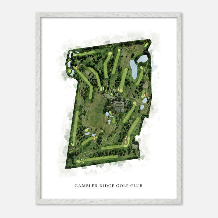 Print of Gambler Ridge Golf Club Classic Map