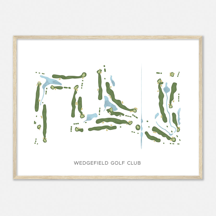 Print of Wedgefield Golf Club Modern Map