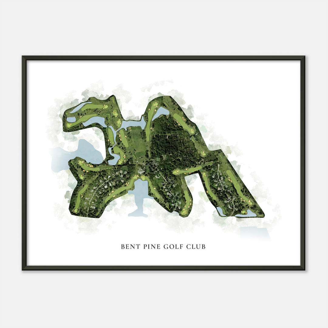 Print of Bent Pine Golf Club Classic Map