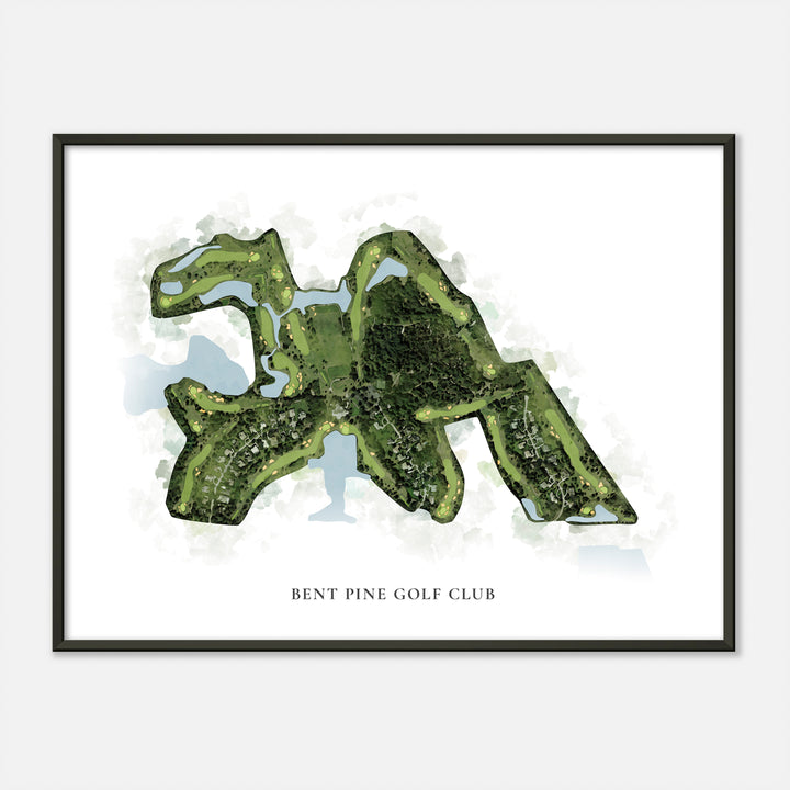 Print of Bent Pine Golf Club Classic Map