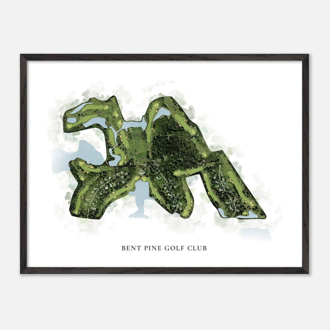 Print of Bent Pine Golf Club Classic Map