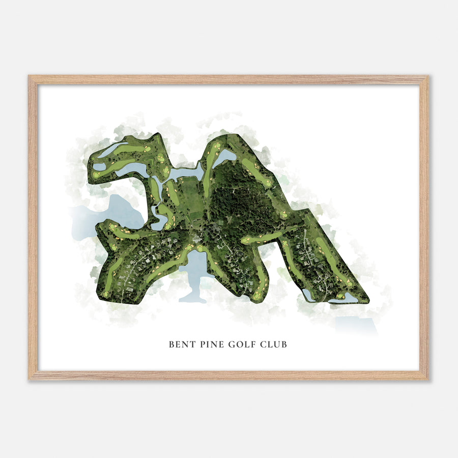 Print of Bent Pine Golf Club Classic Map