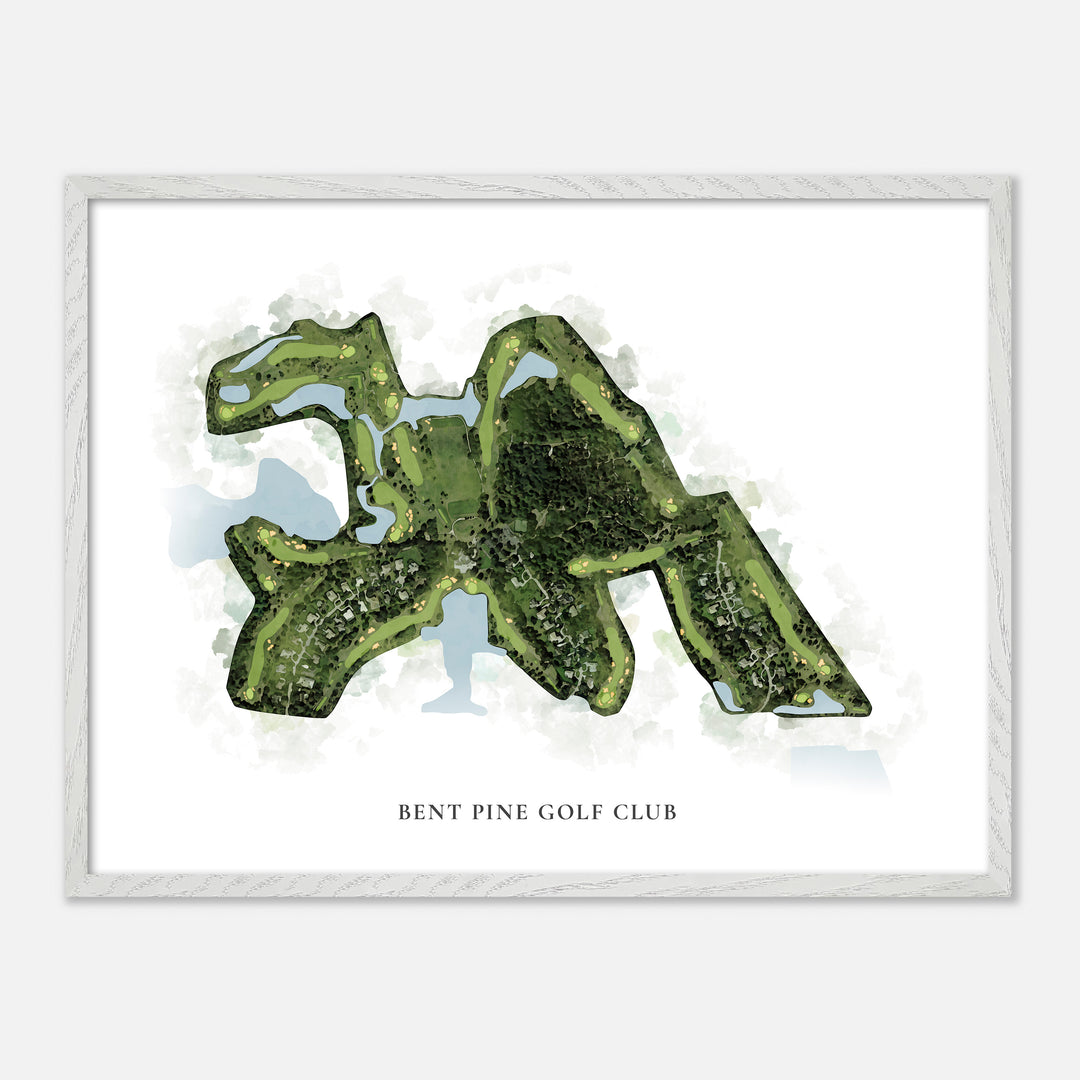 Print of Bent Pine Golf Club Classic Map