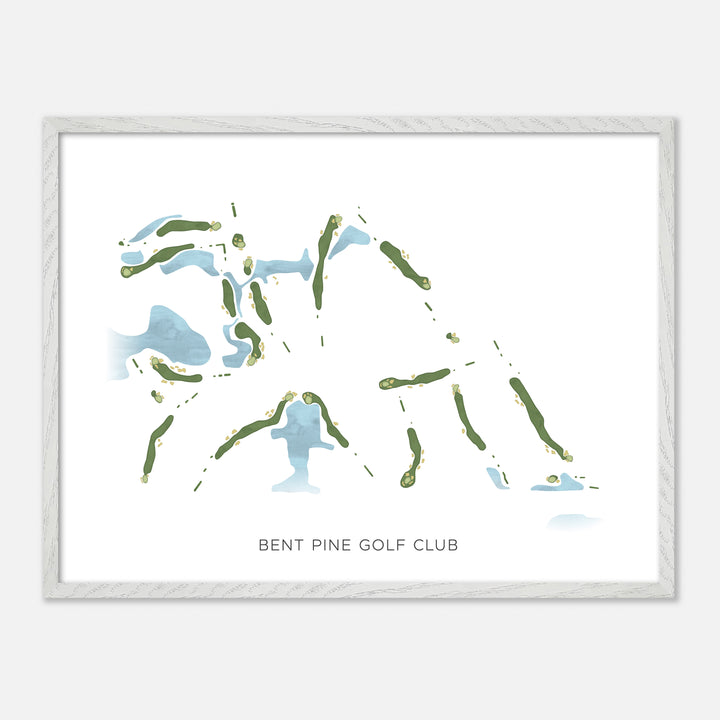 Print of Bent Pine Golf Club Modern Map
