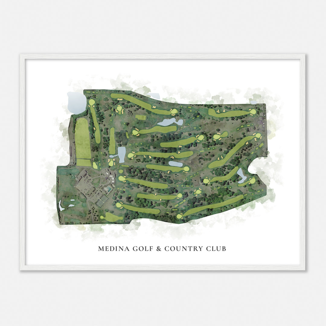 Print of Medina Golf & Country Club Classic Map