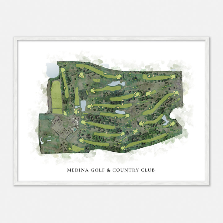 Print of Medina Golf & Country Club Classic Map
