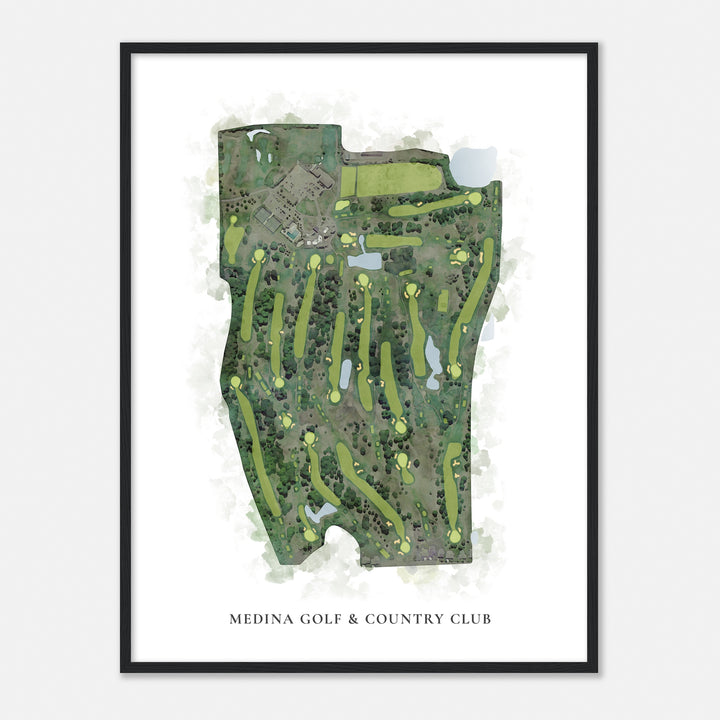 Print of Medina Golf & Country Club Classic Map