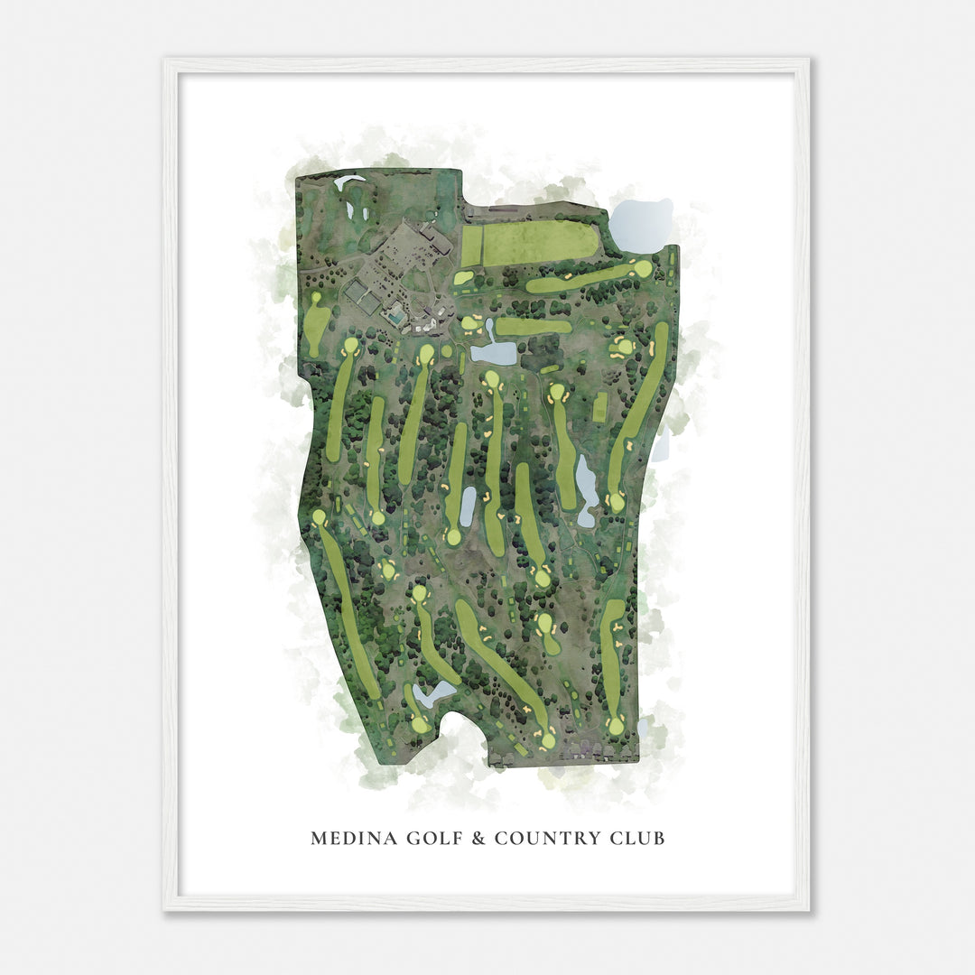 Print of Medina Golf & Country Club Classic Map