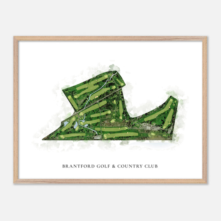 Print of Brantford Golf &amp; Country Club Classic Map