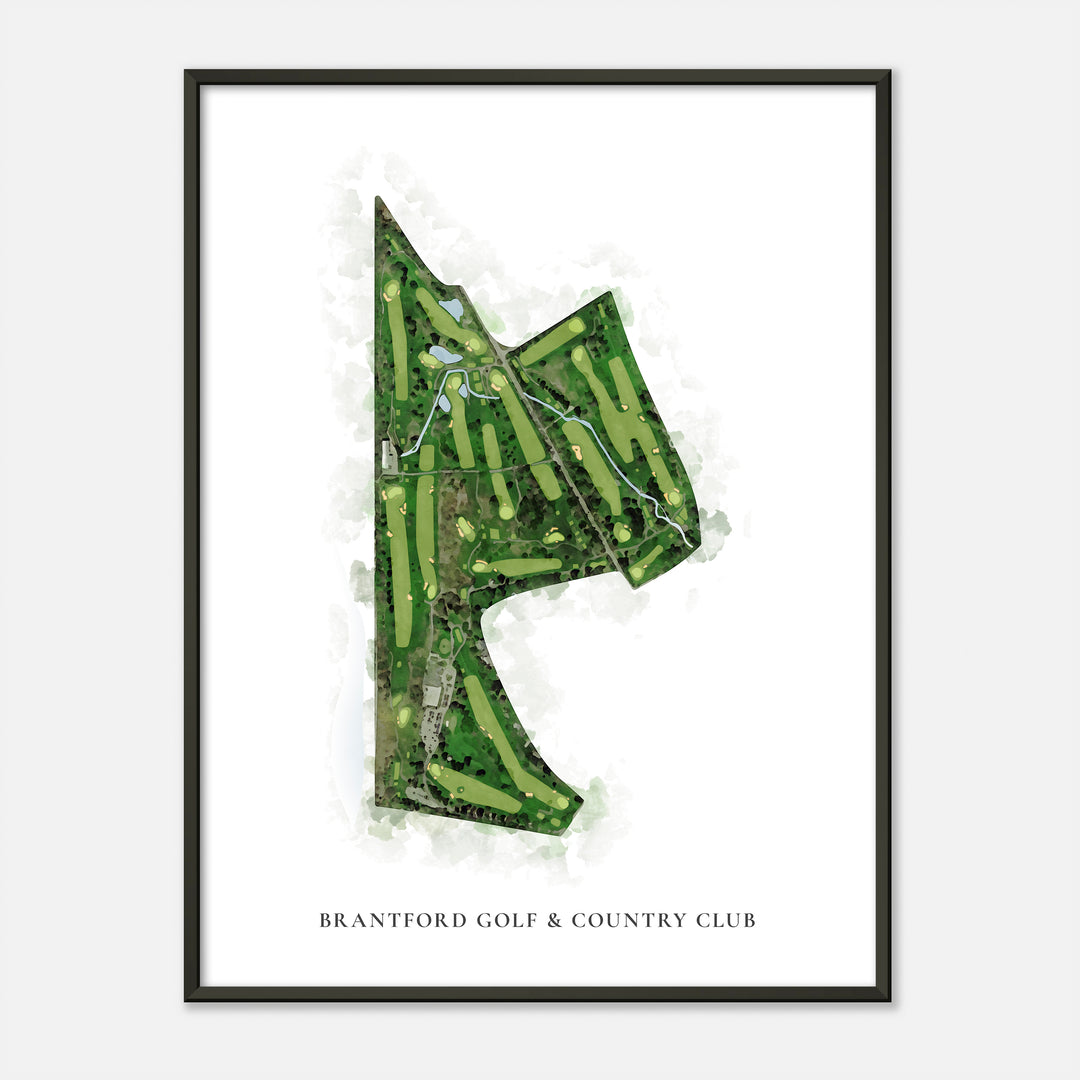 Print of Brantford Golf &amp; Country Club Classic Map
