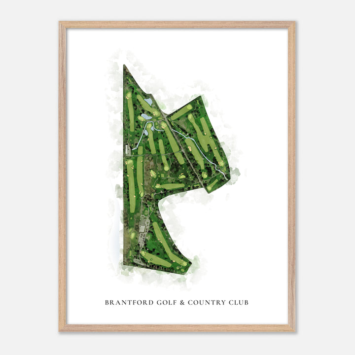 Print of Brantford Golf &amp; Country Club Classic Map