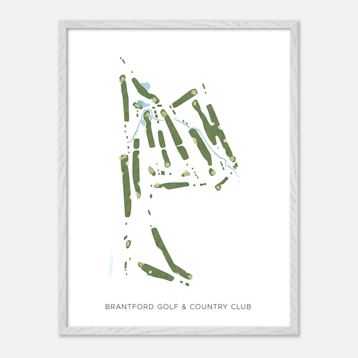 Print of Brantford Golf &amp; Country Club Modern Map
