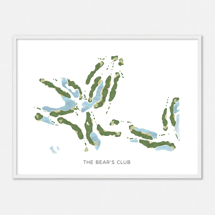 Print of The Bear'S Club Modern Map
