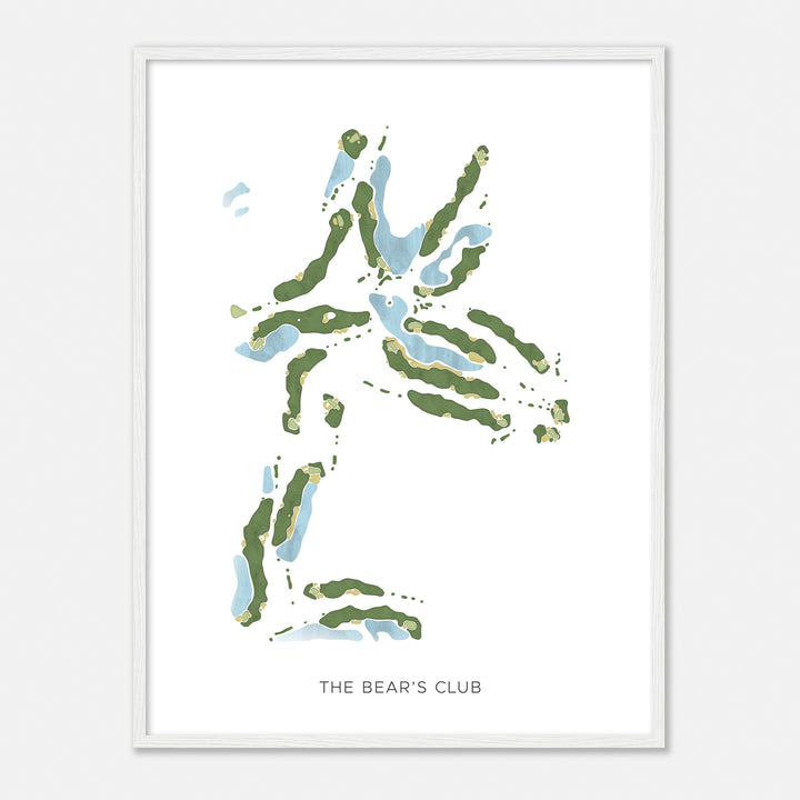 Print of The Bear'S Club Modern Map