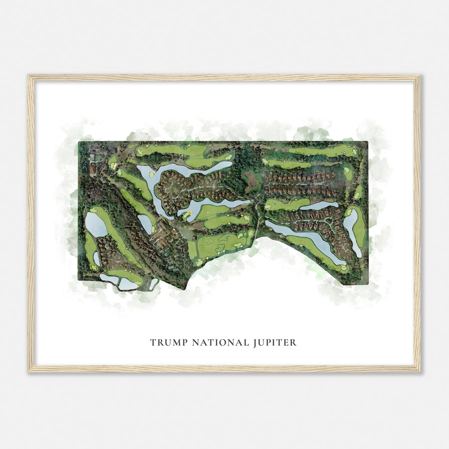 Print of Trump National Jupiter Classic Map