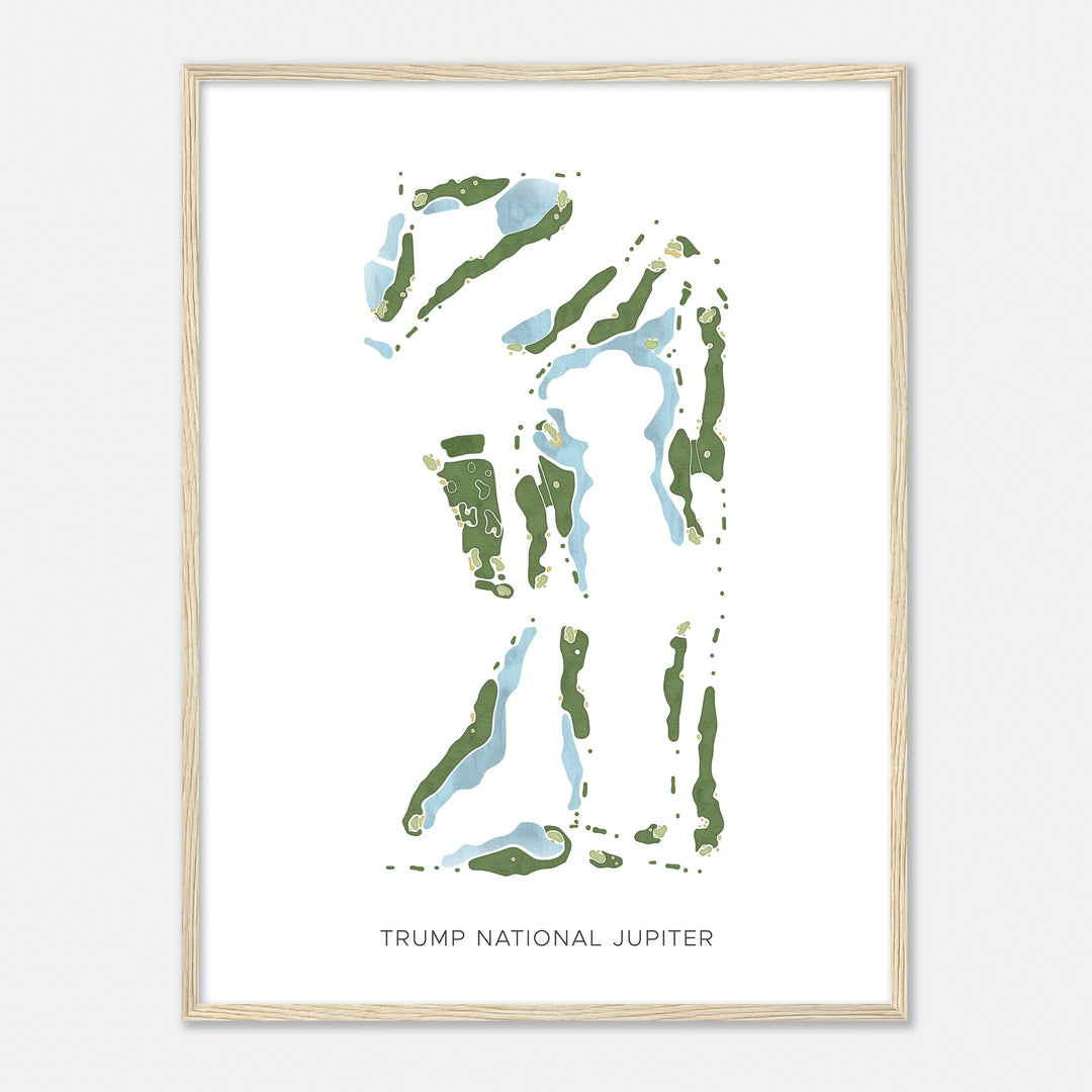 Print of Trump National Jupiter Modern Map