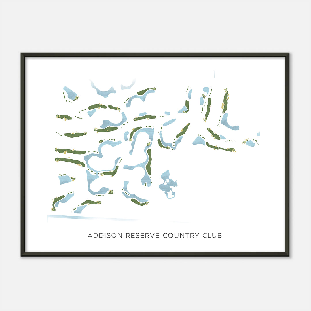 Print of Addison Reserve Country Club Modern Map