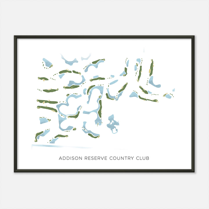 Print of Addison Reserve Country Club Modern Map