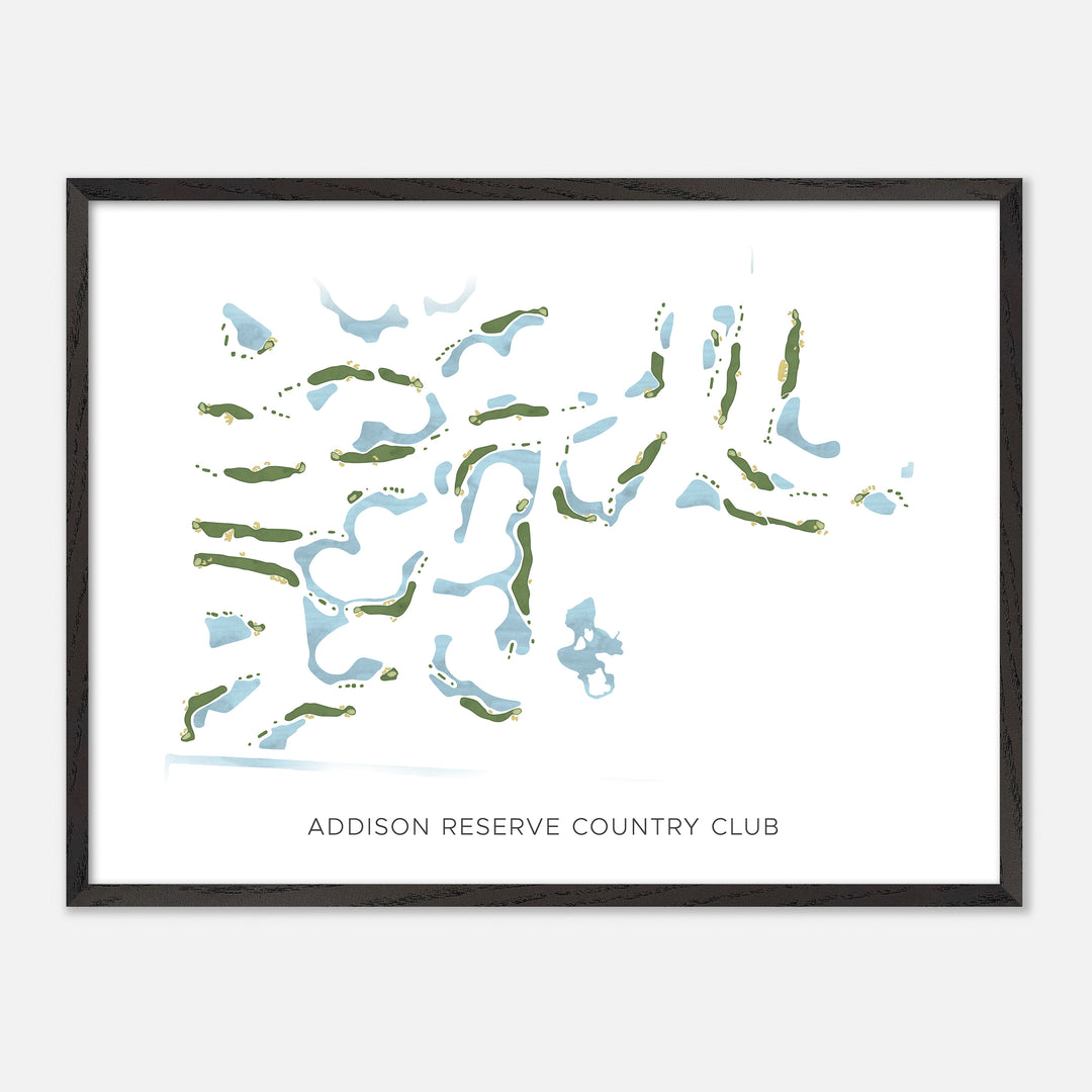 Print of Addison Reserve Country Club Modern Map