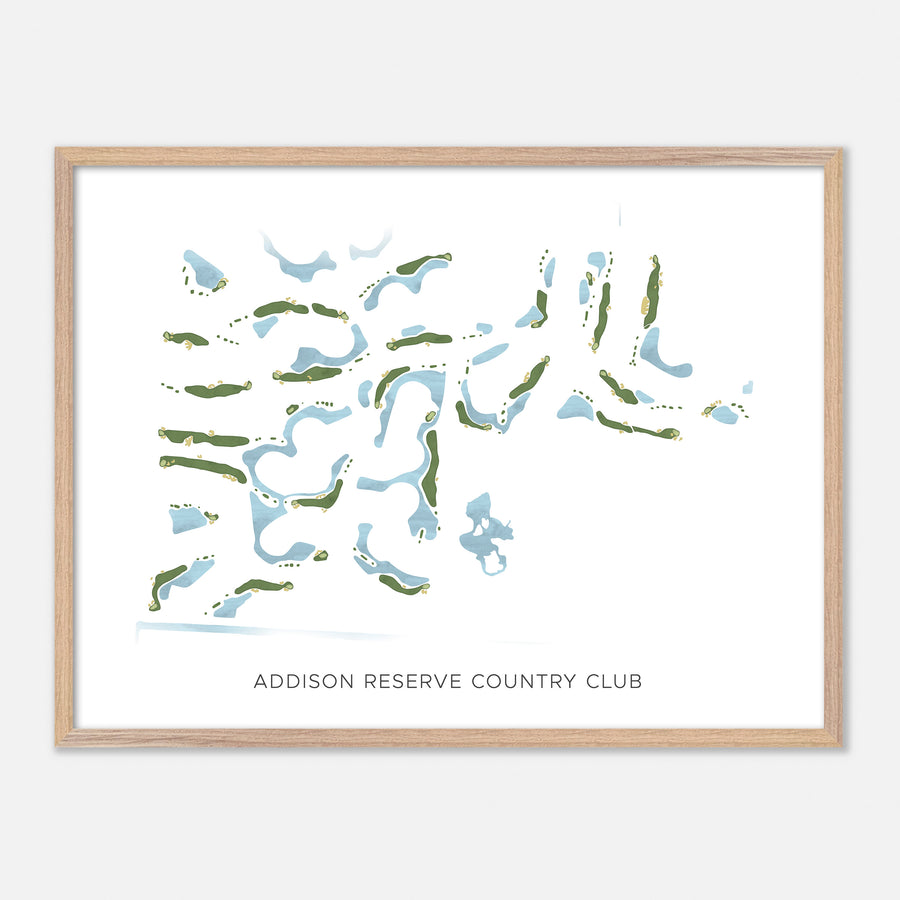 Print of Addison Reserve Country Club Modern Map