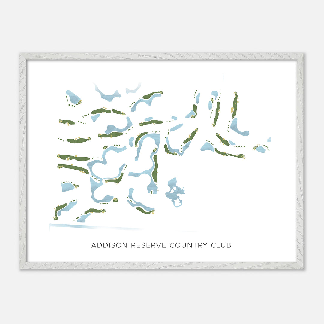 Print of Addison Reserve Country Club Modern Map