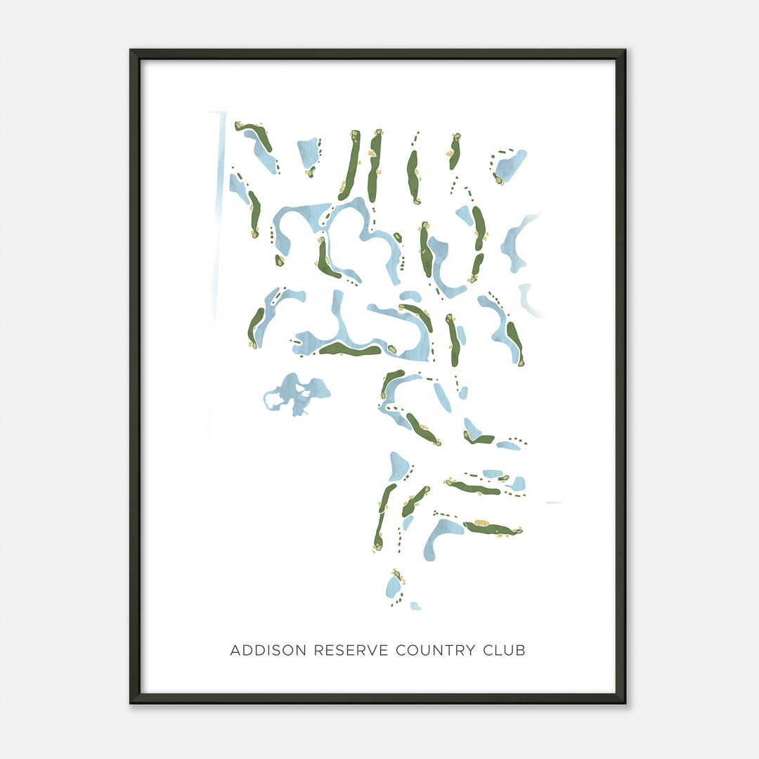 Print of Addison Reserve Country Club Modern Map
