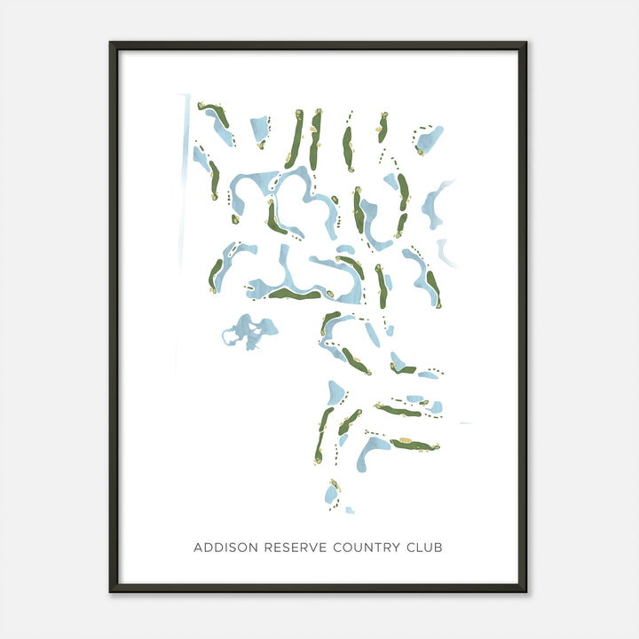 Print of Addison Reserve Country Club Modern Map