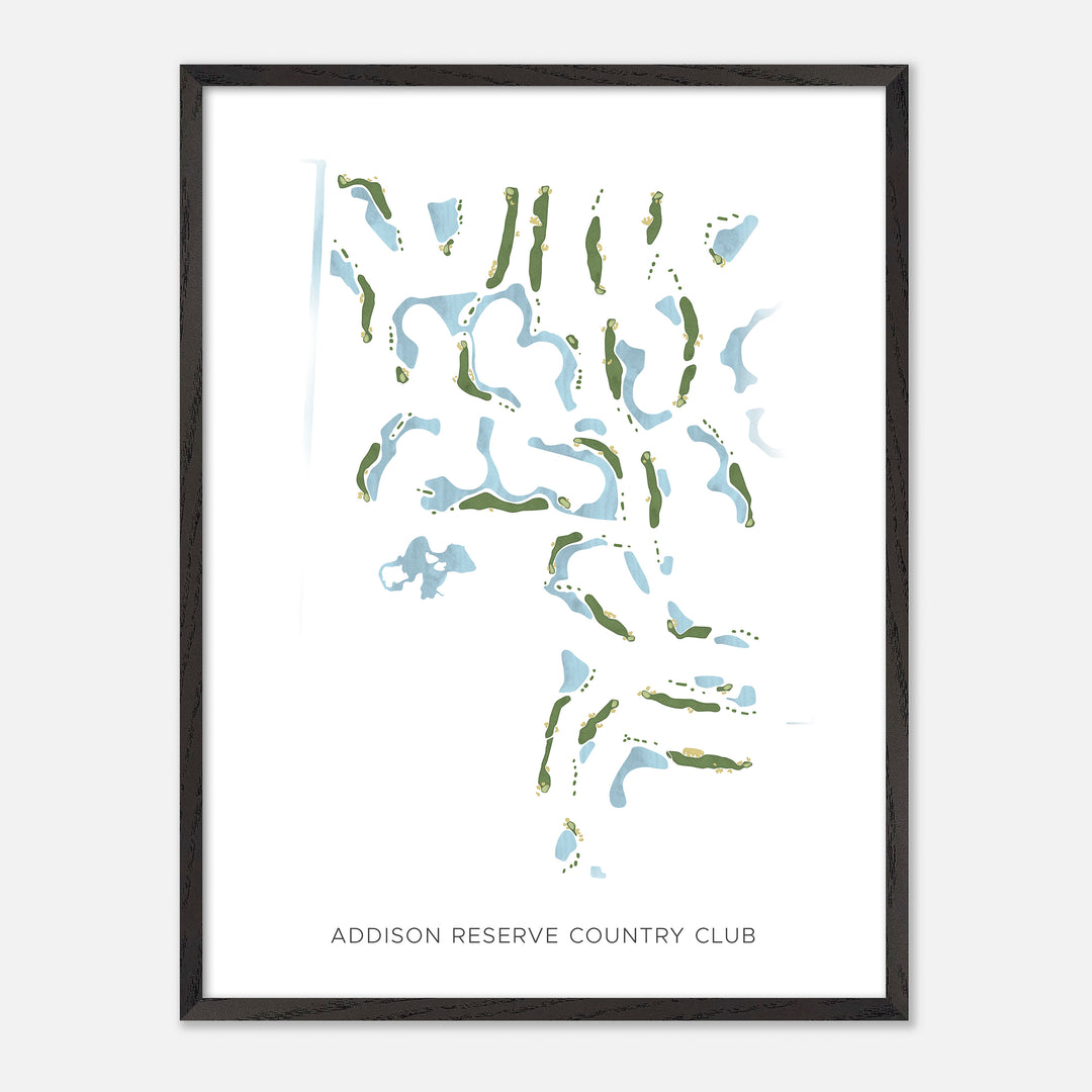 Print of Addison Reserve Country Club Modern Map