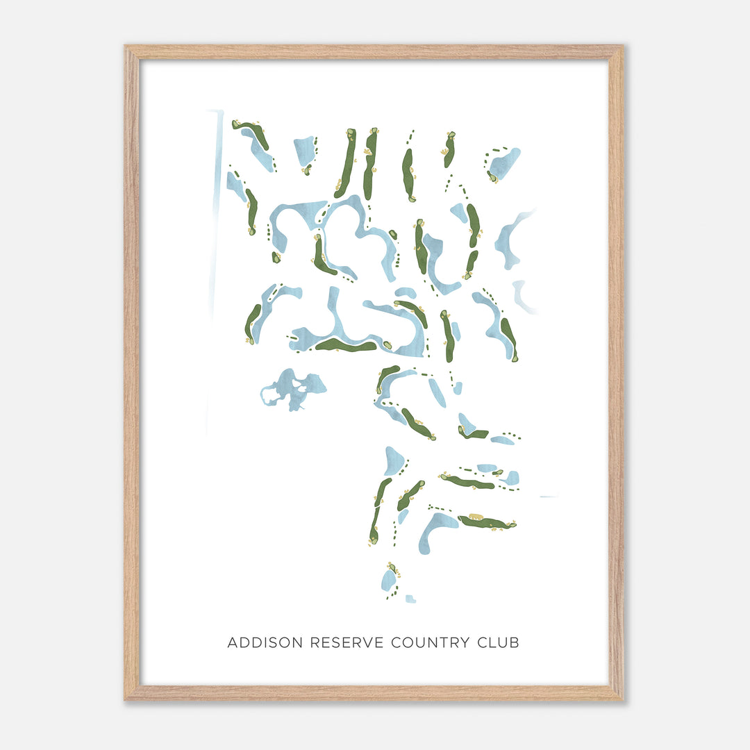 Print of Addison Reserve Country Club Modern Map
