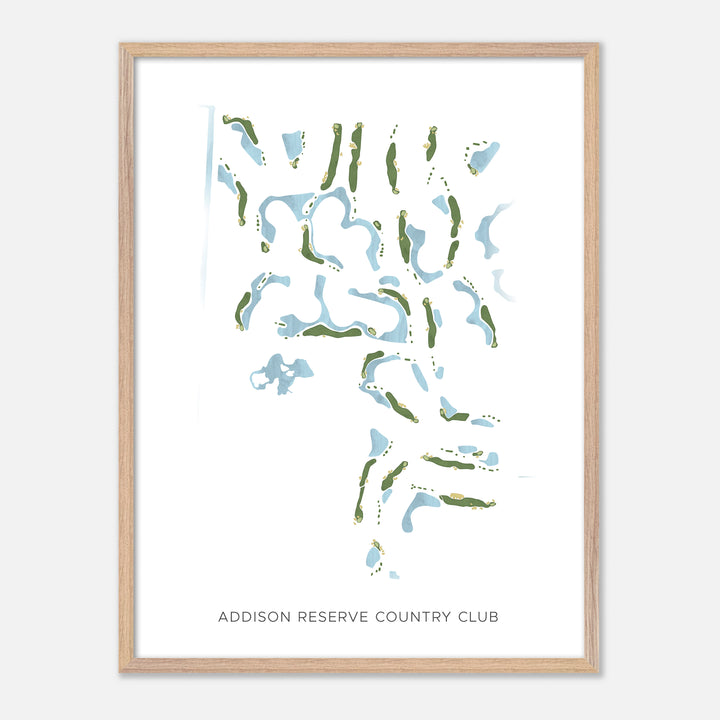 Print of Addison Reserve Country Club Modern Map
