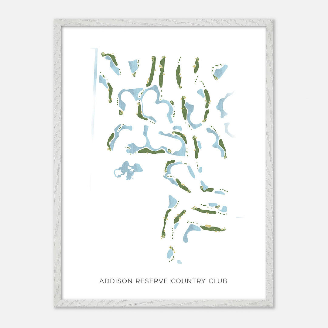 Print of Addison Reserve Country Club Modern Map